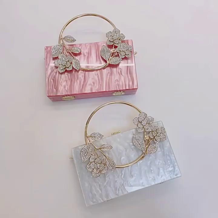 2022 new arrival women clutches acrylic clutch bag